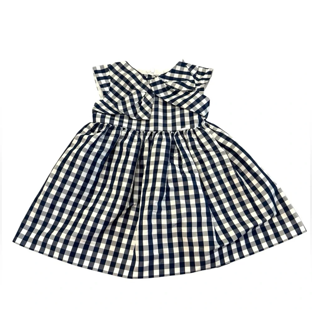 Mayoral Navy Gingham Dress Girls 2T